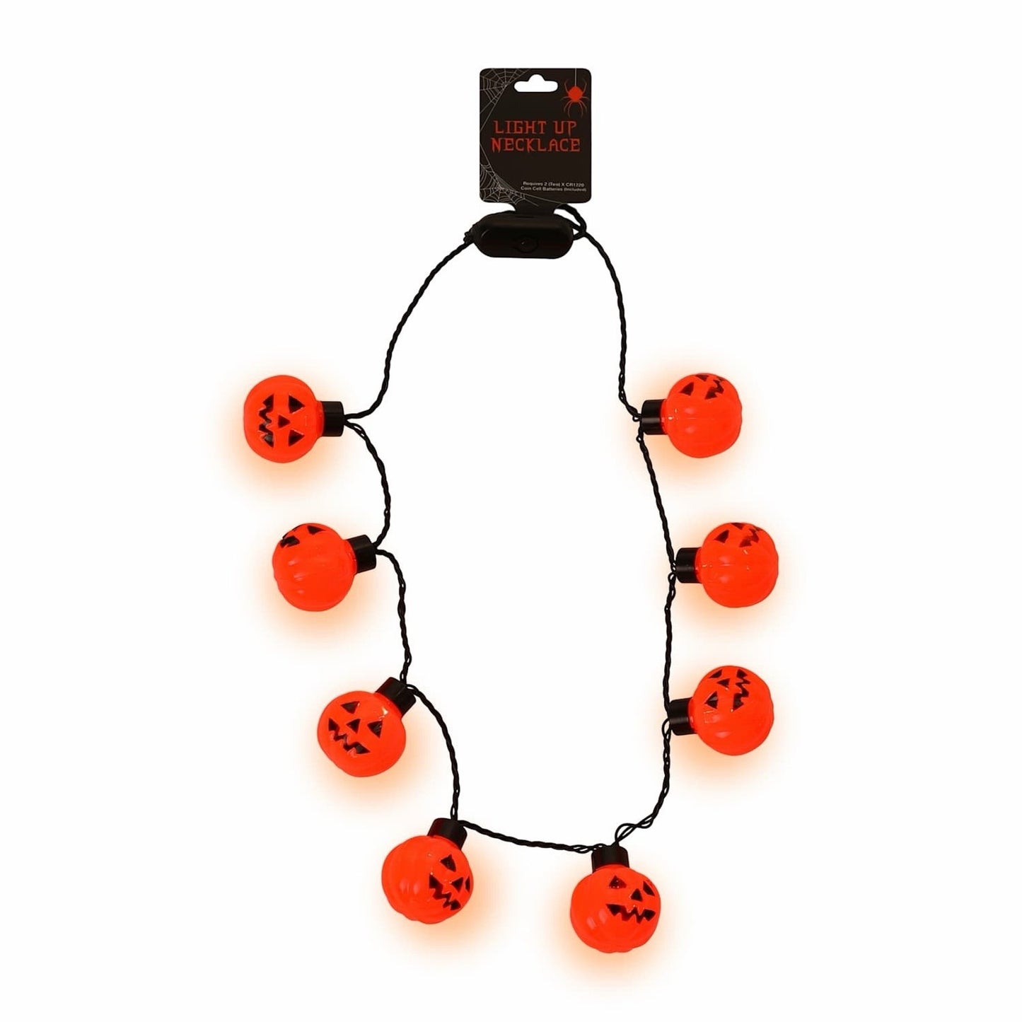 🔥Light Up Pumpkin Necklace Halloween Necklace BNWT🔥