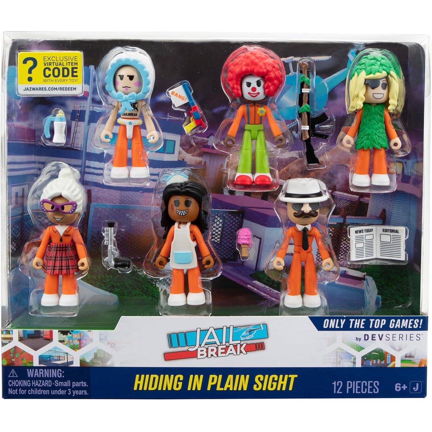 🔥DevSeries Jailbreak Hiding in Plain Sight Multipack Six 2.75” Action Fig Set🔥