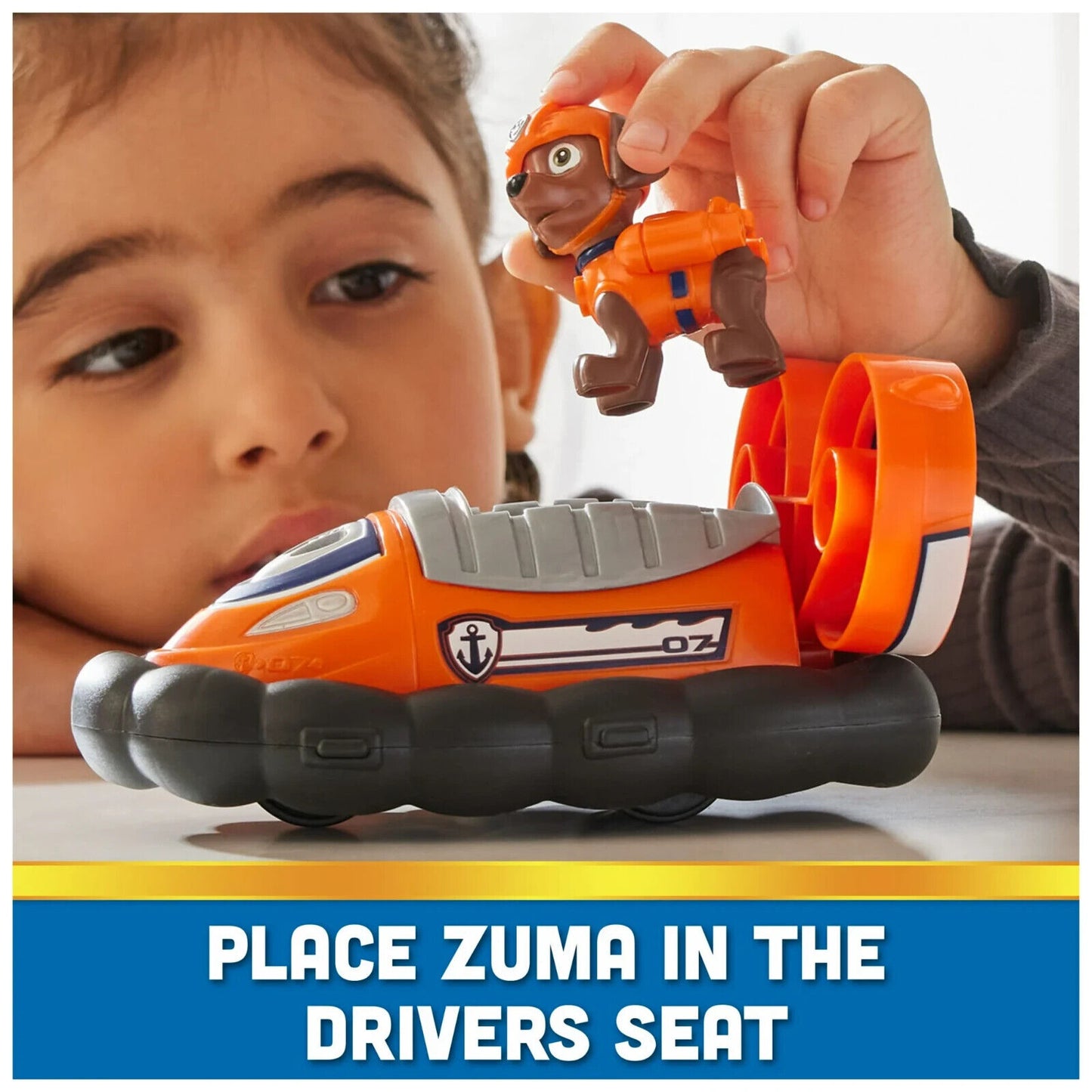 🔥Paw Patrol Zuma S Hovercraft Toy Vehicle With Collectible Action Figure💥