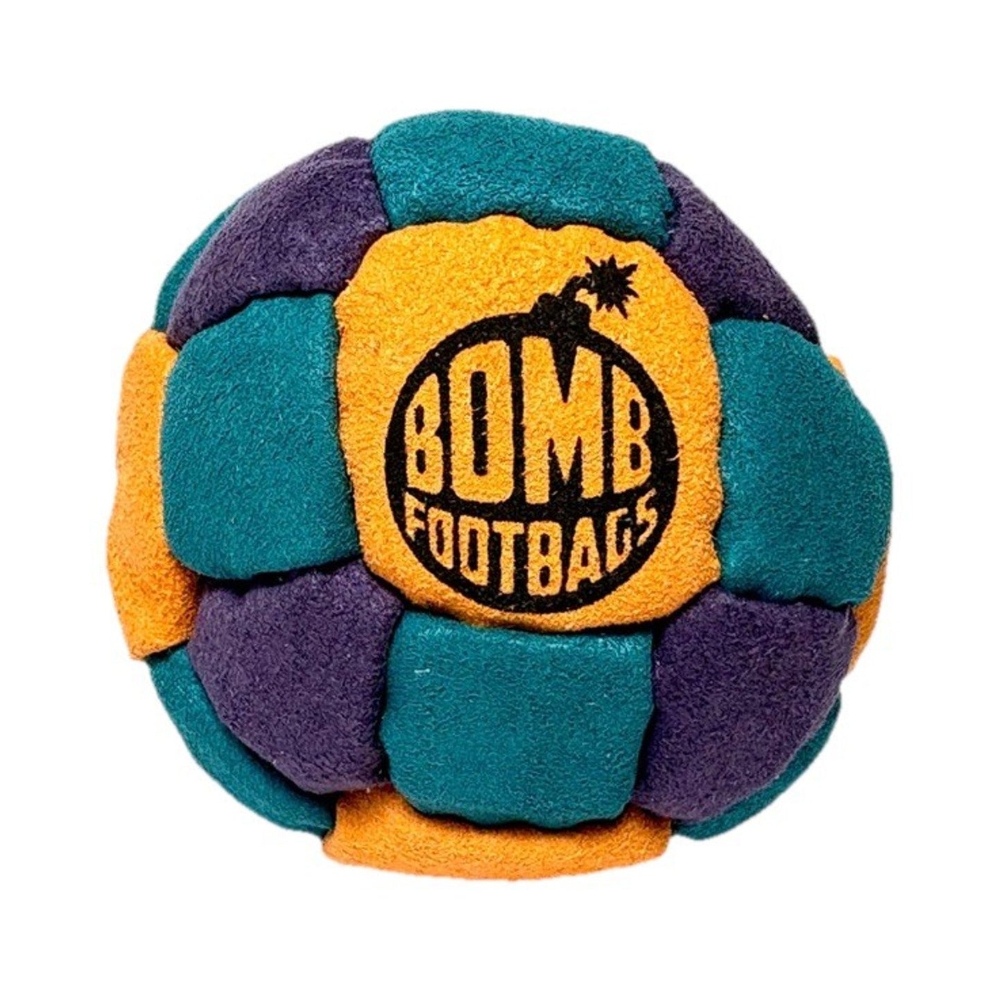 🔥Bomb Footbags The Missle Hacky Sack Footbag Orange/Teal/Purple NWT🔥