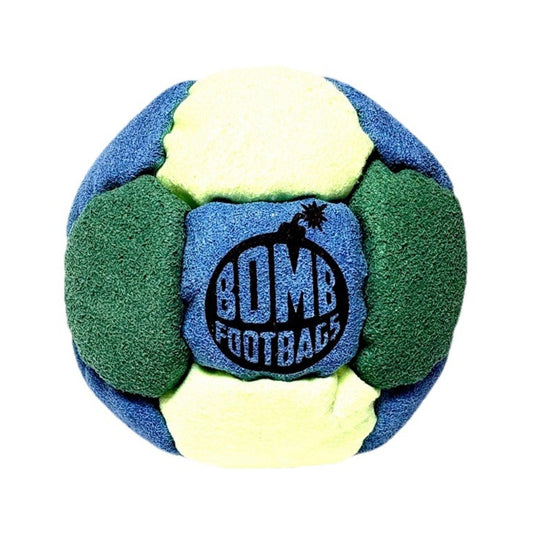 🔥Bomb Footbags The Burly Buckshot Hacky Sack Footbagt Royal/Forest/Neon NWT🔥
