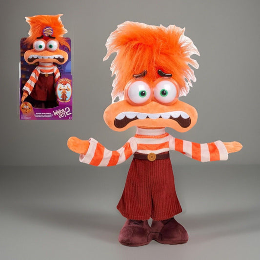 🔥Just Play 45514 Disney and Pixar Inside Out 2 Shaking Anxiety Feature Plush🔥