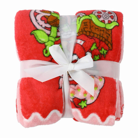 🔥Strawberry Shortcake 40 x 50 Inch Silk Touch Throw Travel Blanket BNWT🔥