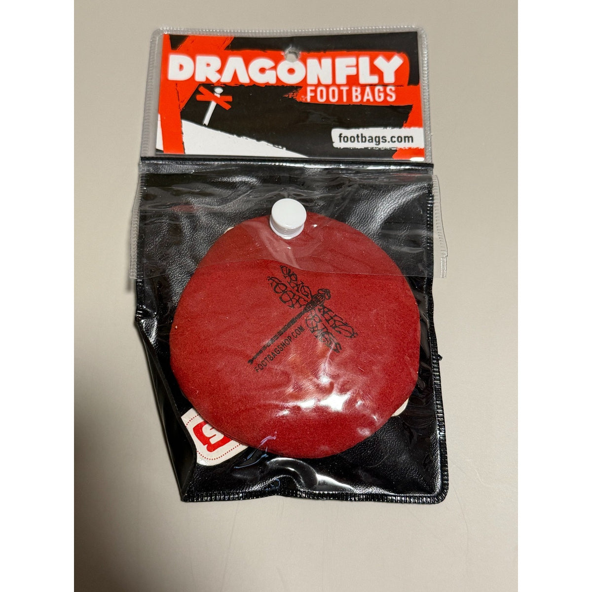 🔥Dragonfly Footbags Plastic Fill Large RED Kickbag Footbag BNWT🔥