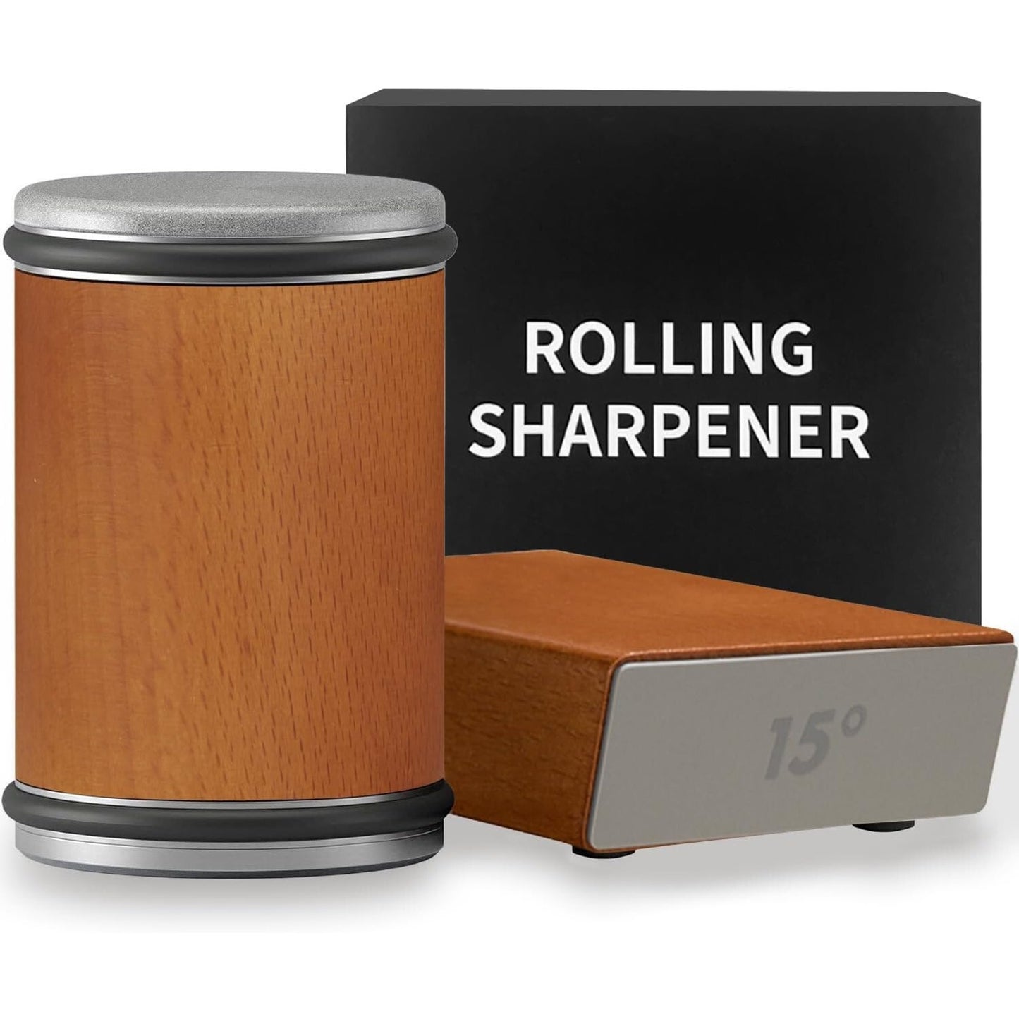 🔥Rolling Knife Sharpener Diamond 15 & 20 Degree 400 & 1000 Grinding Kit BNWT🔥