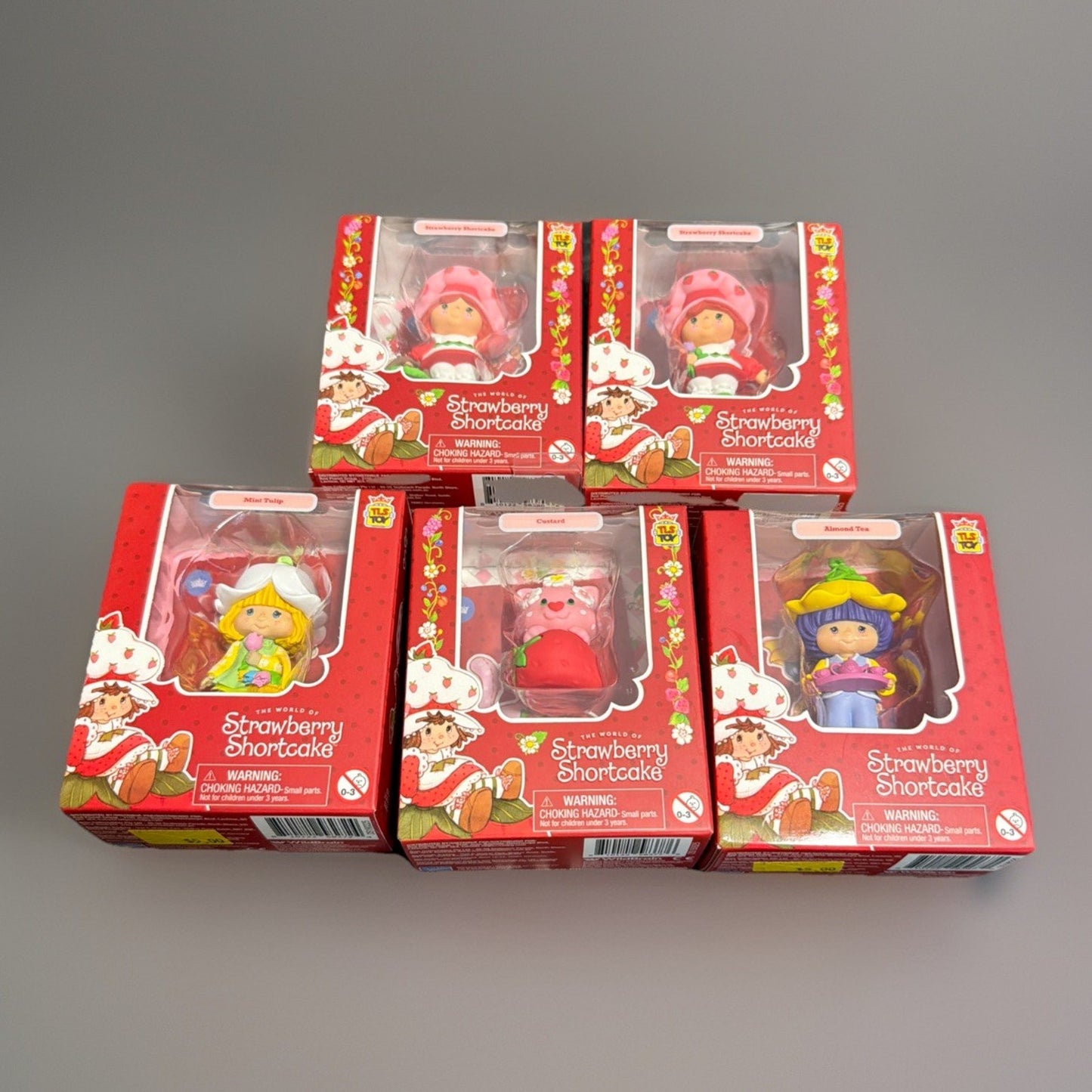 🔥Strawberry Shortcake Spring/Easter Collection Cheebee Figures 5 pk NWT💥