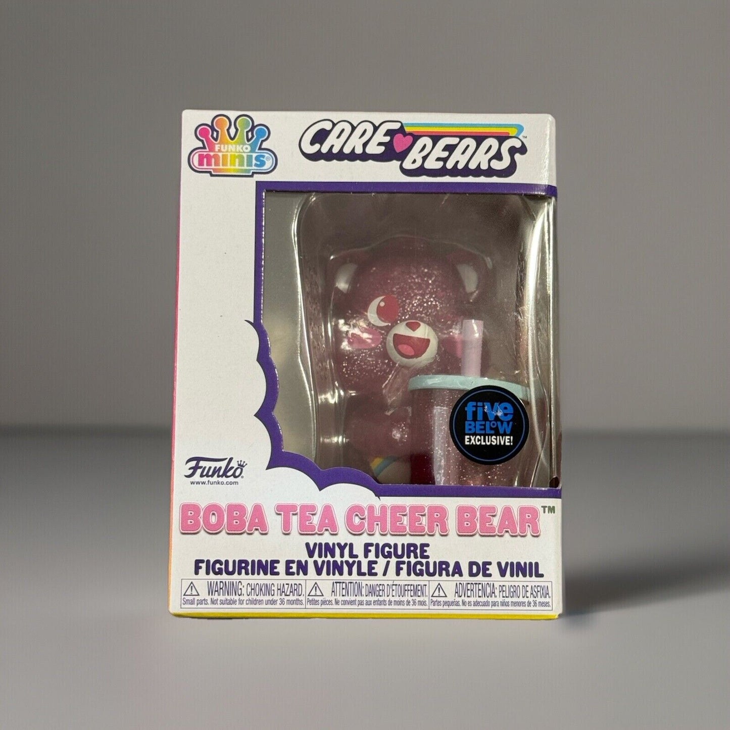 🔥Funko Minis Care Bears BOBA TEA CHEER BEAR GLITTER BNWT🔥