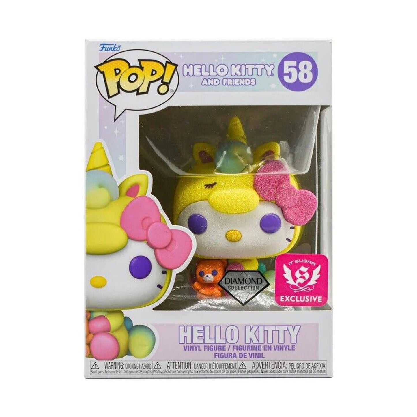 🔥Funko Pop! Hello Kitty Diamond It's Sugar Exclusive #58 BNWT🔥