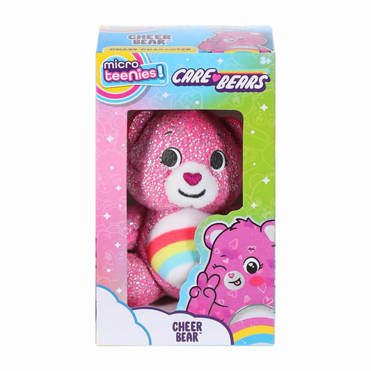🔥Micro Teenies Care Bears Cheer Bear Mini Plush Pink HTF BNWT🔥