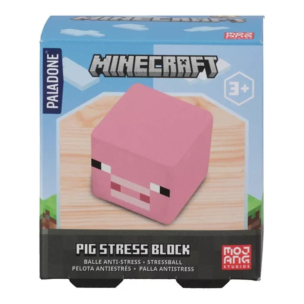 🔥PALADONE Minecraft Stress Block Squishy Sensory Fidget Toy PINK BNWT🔥
