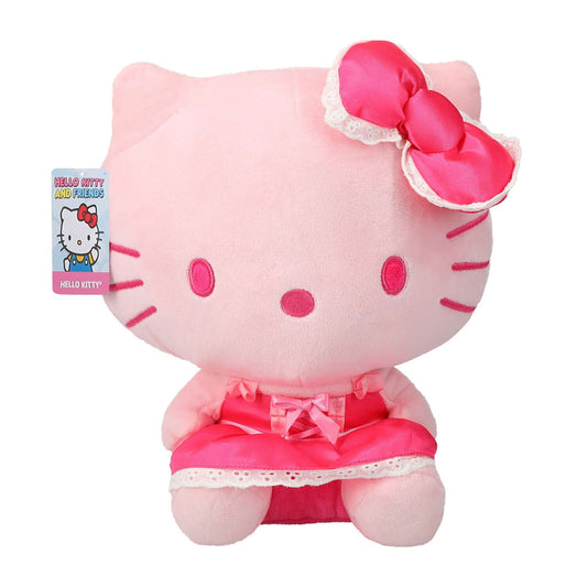 🔥Hello Kitty Sanrio *RARE* Pink 12" Plush Monochrome PRETTY IN PINK 2024 NWT💥