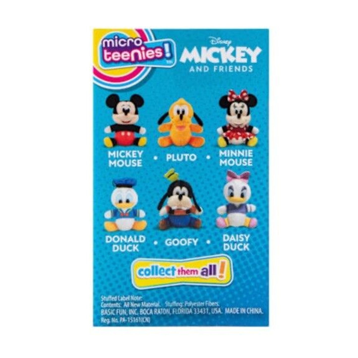 🔥Disney Micro Teenies Mickey and Friends 3" Plush Toy Minnie BNWT🔥