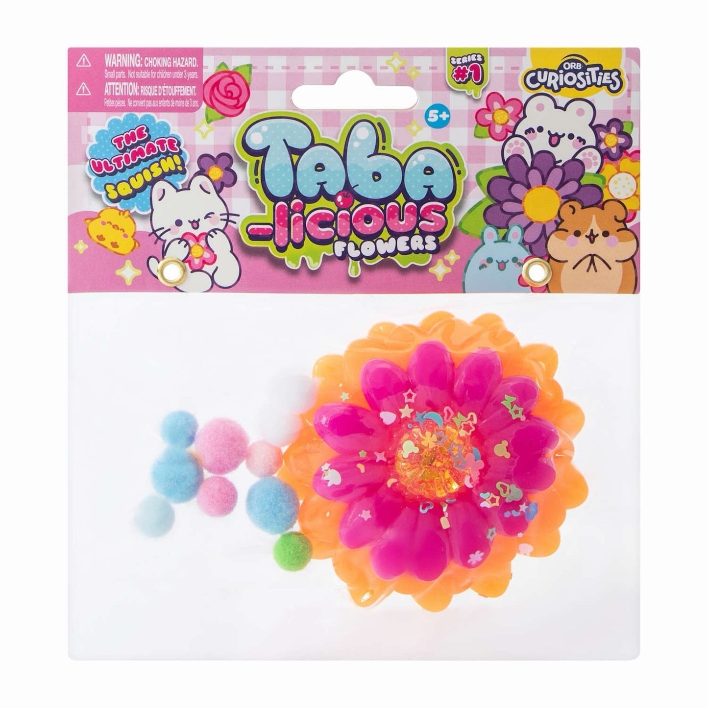🔥Taba-licious Flowers PINK PURPLE FLOWER Orb Curiosities Squeeze Toy BNWT🔥