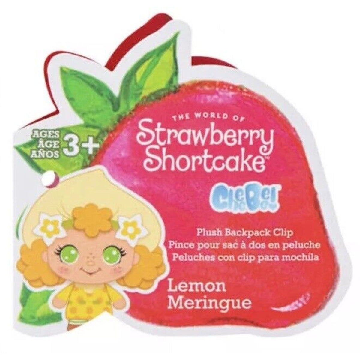 🔥The World Of Strawberry Shortcake Backpack Clip Lemon Meringue BNWT🔥