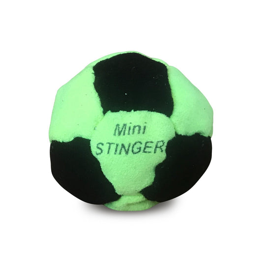 🔥World Footbag Mini Stinger 14 Footbag Hacky Sack NEON YELLOW/BLACK BNWT🔥