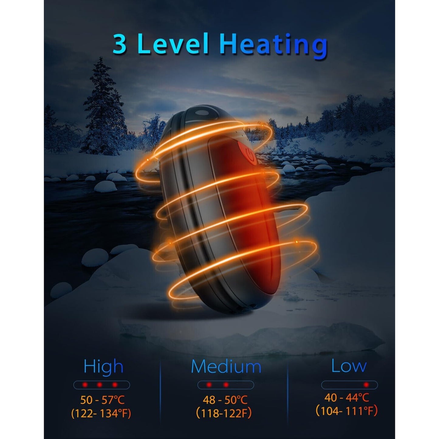 🔥2 Pack Portable Electric Pocket Hand Warmers Long Heating Double Warm BNWT🔥