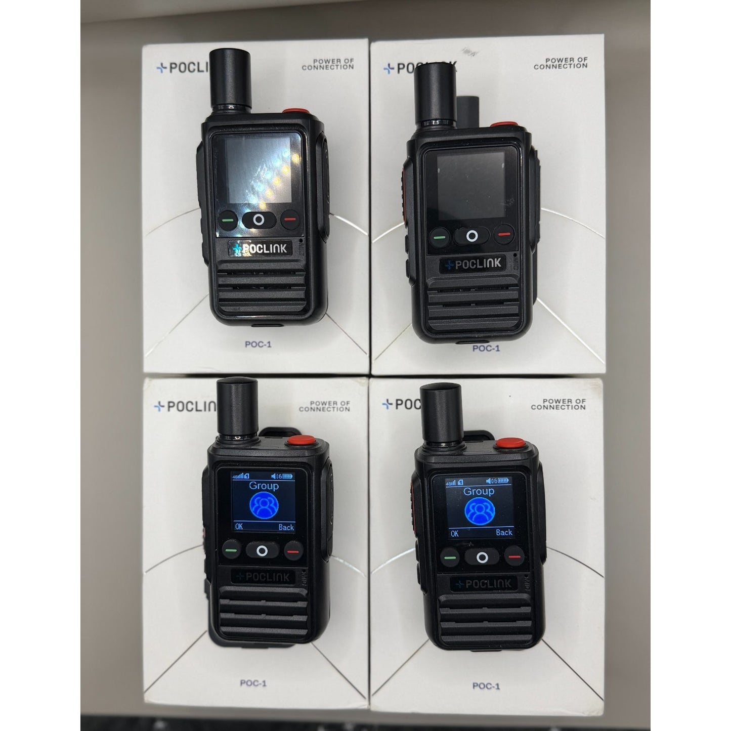 🔥POCLINK POC-1 Radio (4 Pack) Global POC LTE/FRS Radios + Extras 🔥