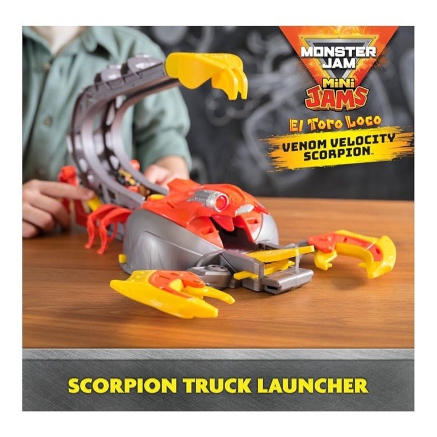 🔥Monster Jam Mini El Toro Loco Venom Velocity Scorpion Playset + Die Cast NWT🔥