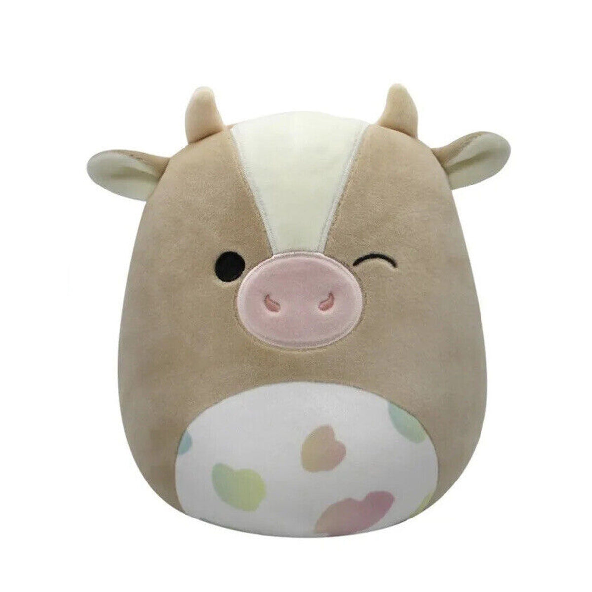 🔥Squishmallows Griella the Cow 8” Kellytoy Plushie Rainbow Spots Easter BNWT🔥