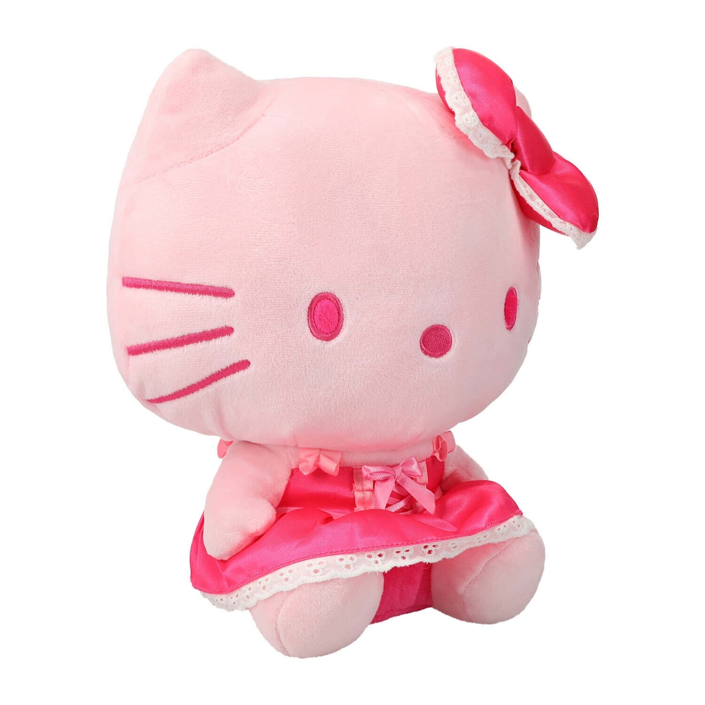 🔥Hello Kitty Sanrio *RARE* Pink 12" Plush Monochrome PRETTY IN PINK 2024 NWT💥