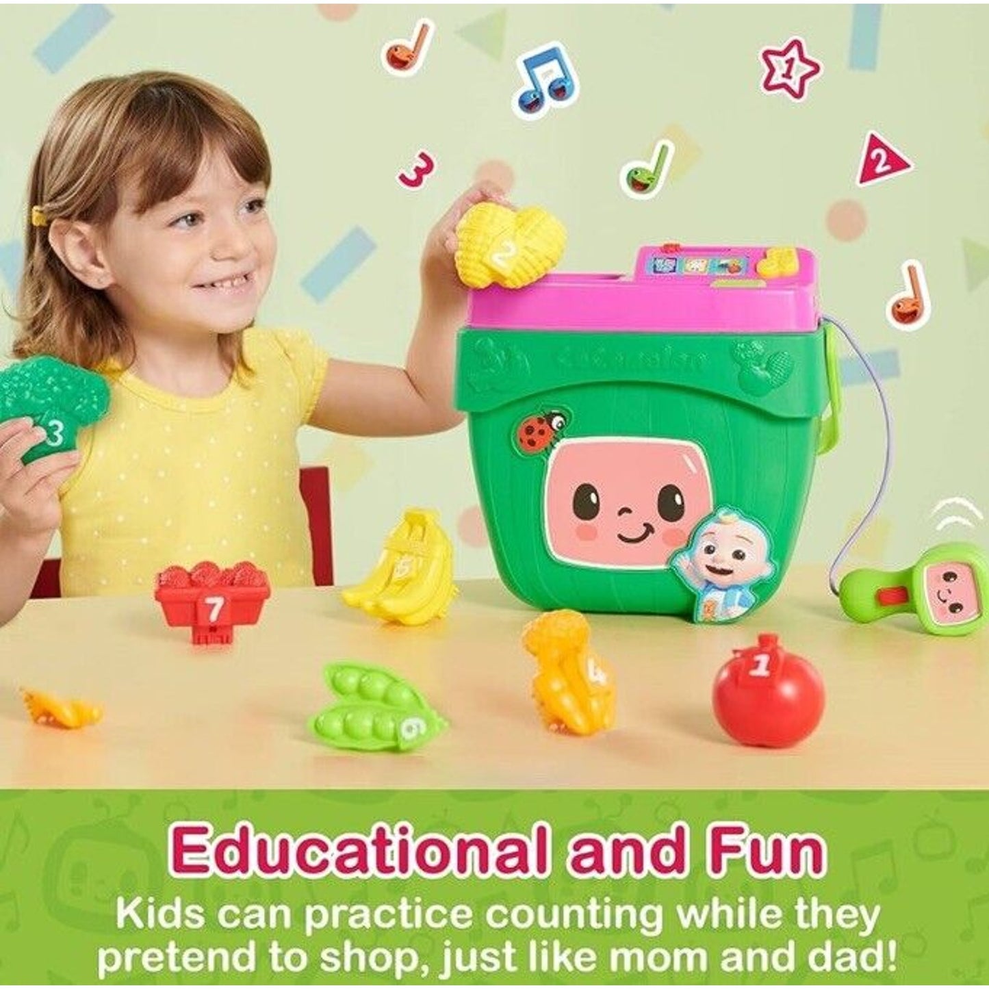 🔥CCoComelon Veggie Fun Learning Basket Pretend Play Food Preschool Learning🔥