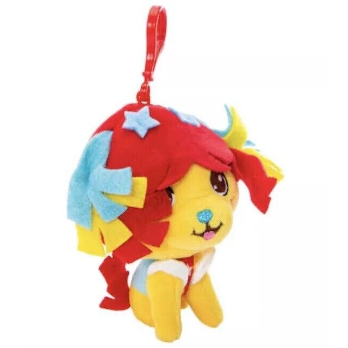 🔥CheeBee Rainbow Brite Puppy Brite 4" PLUSH Backpack Clip Keychain BNWT🔥