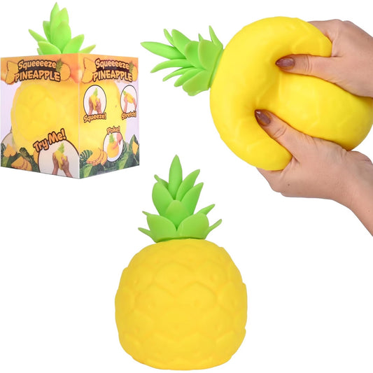 🔥Sunny Days Jumbo Squeezy Fresh Market Pineapple Squishy Toy BNWT🔥