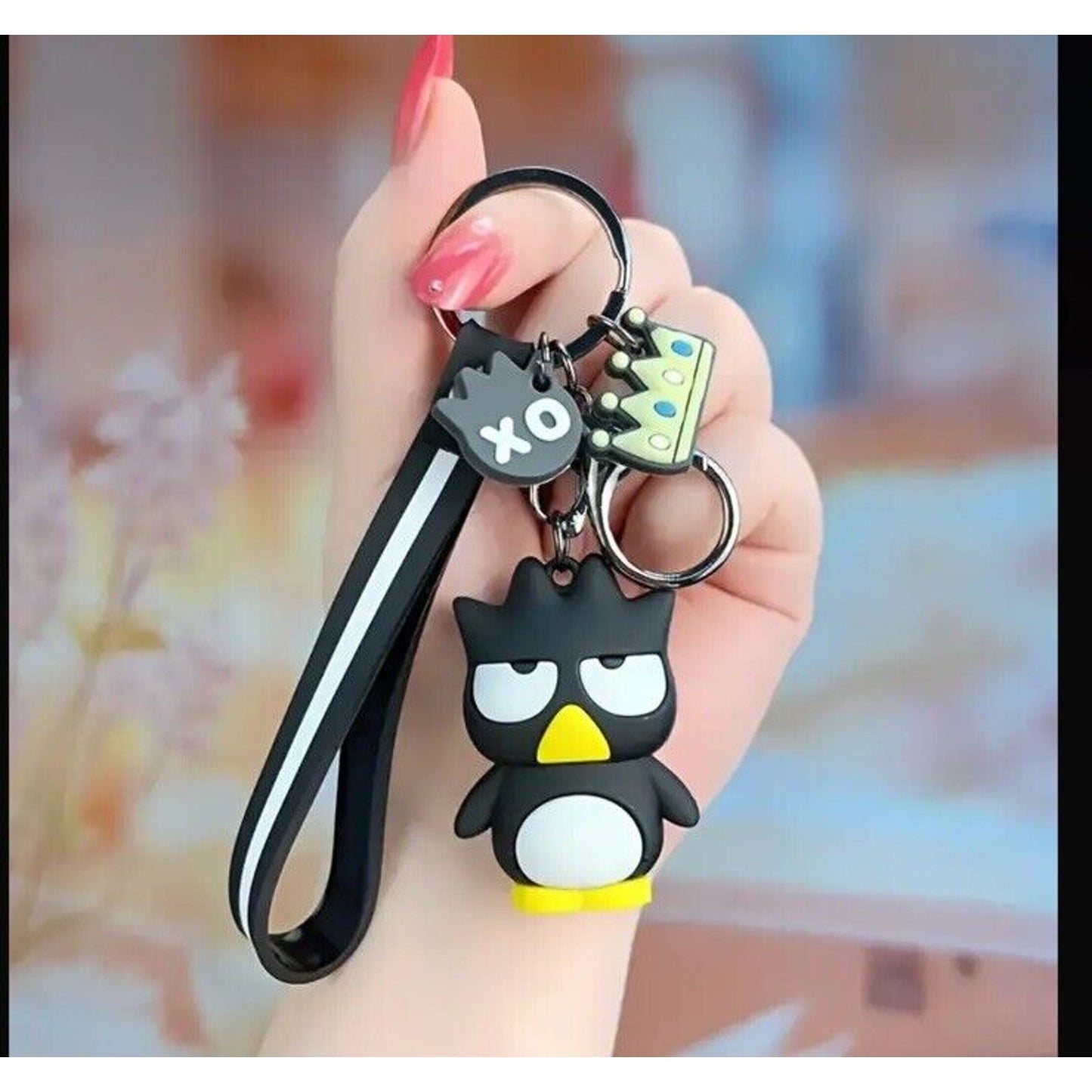 🔥Cute 3D Hello Kitty Badtz Maru Keychain 2" Keychain BNWT🔥