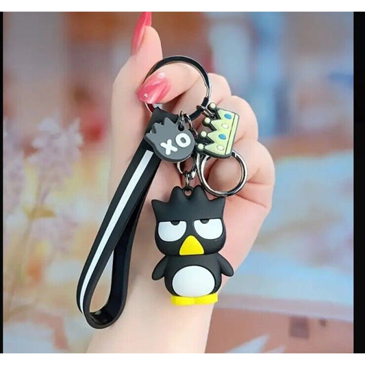 🔥Cute 3D Hello Kitty Badtz Maru Keychain 2" Keychain BNWT🔥