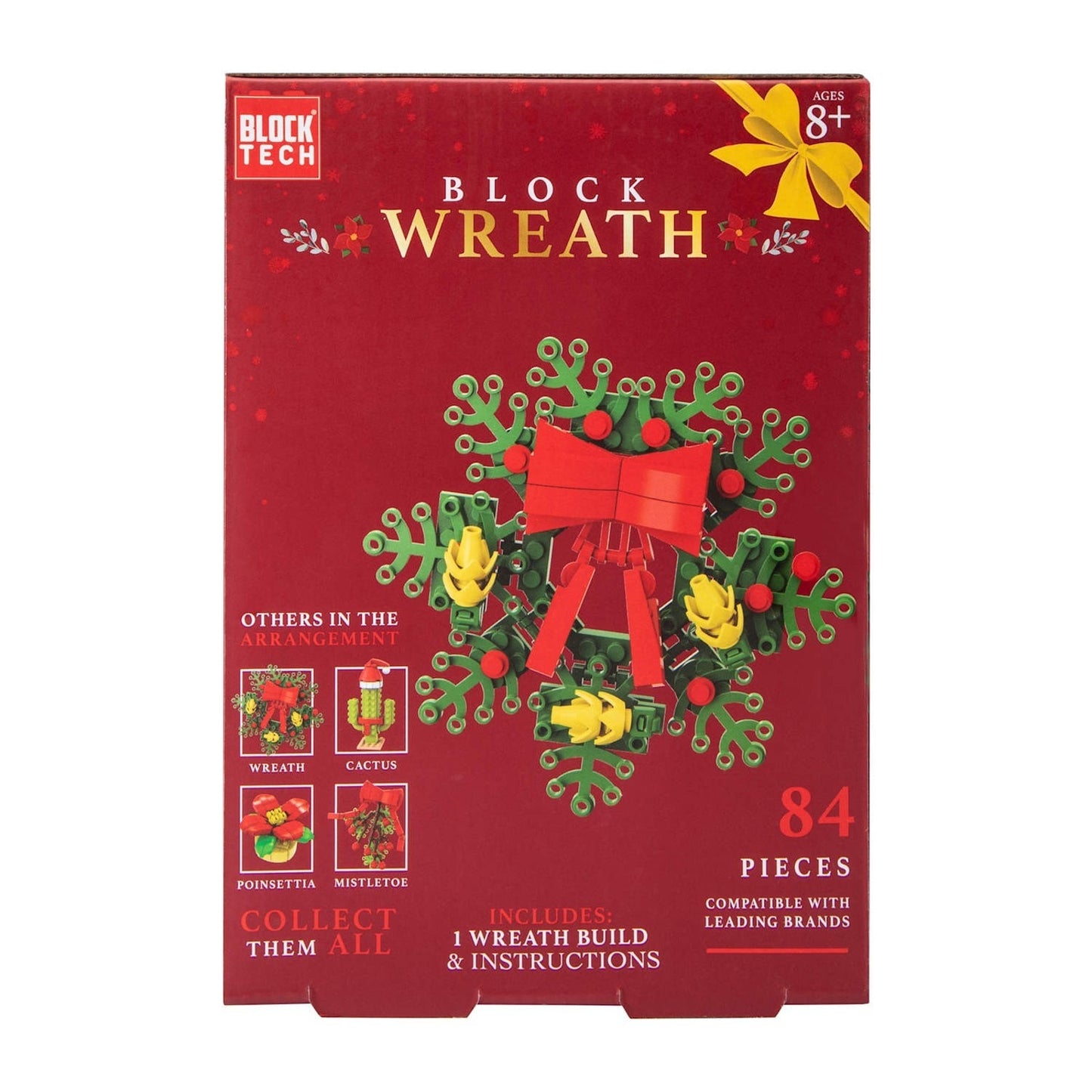 🔥BLOCK TECH Holiday Botanical Build Blocks WREATH BNWT🔥