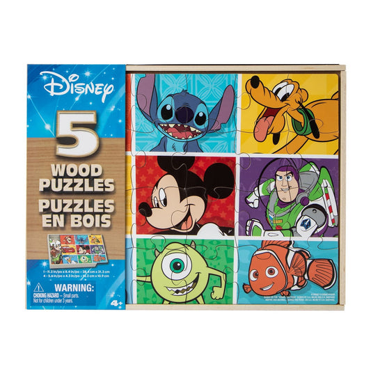 🔥Disney Wood Puzzles 5-Pack BNWT🔥