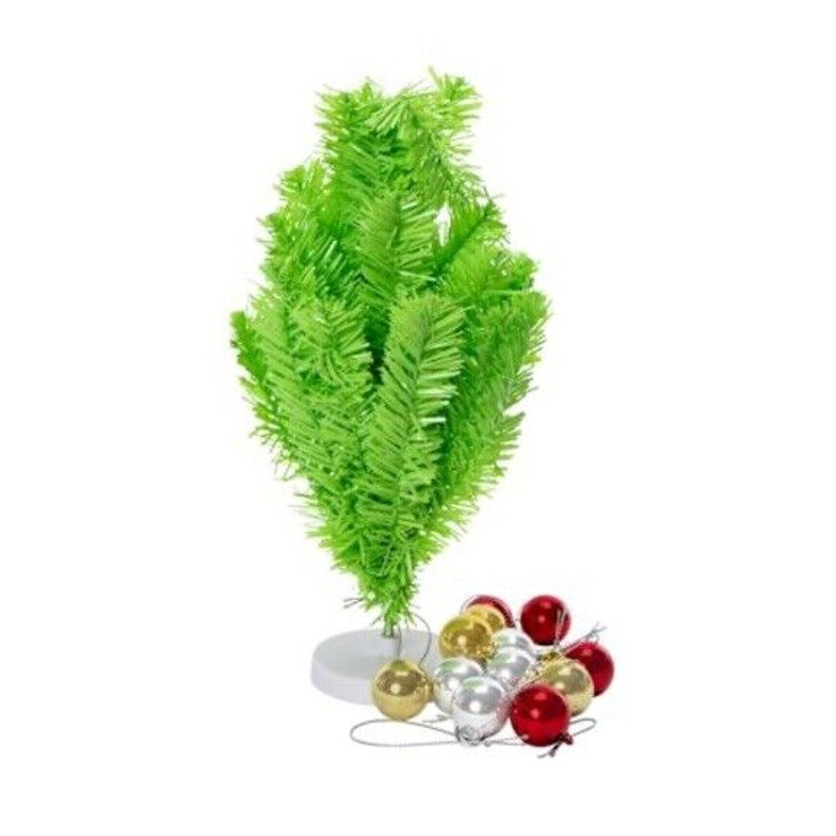 🔥Mini Desktop Christmas Tree With Ornaments 10"x12" Green BNWT🔥