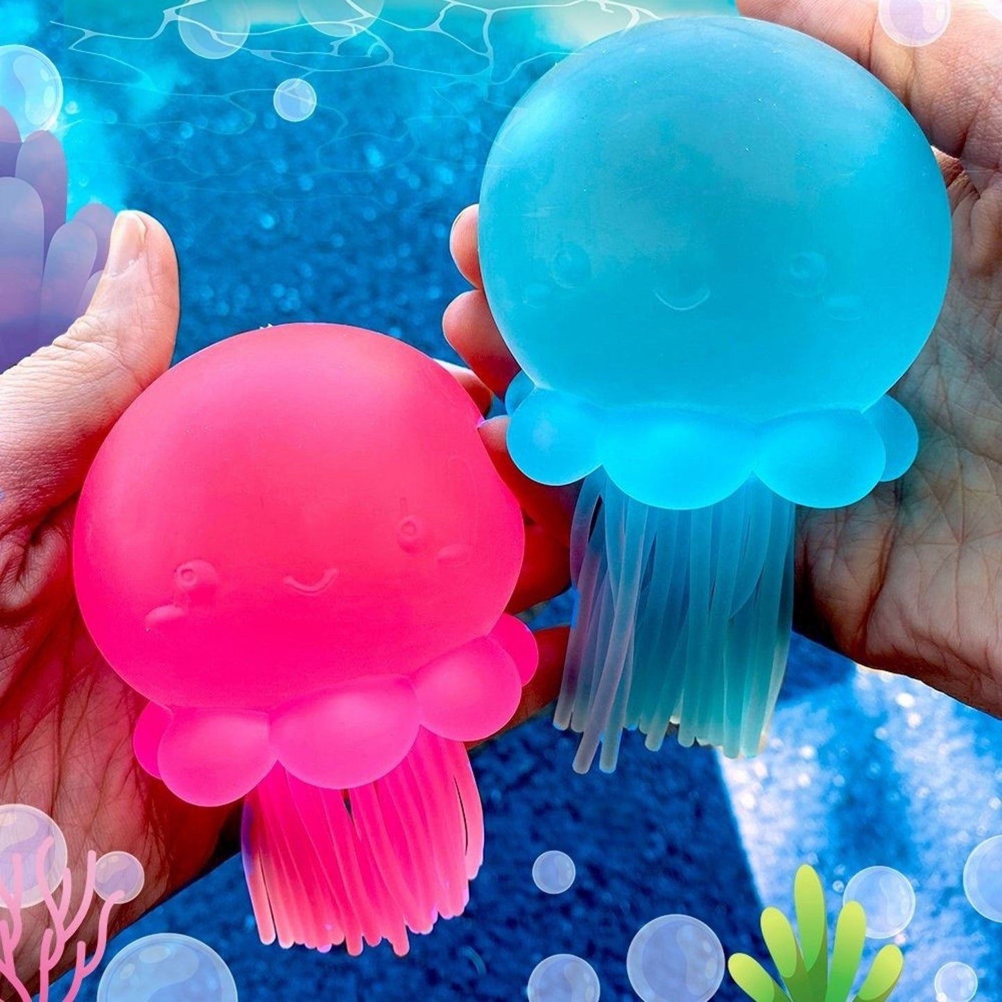 🔥Super Duper Sugar Squisher Jellyfish Squishy Blue BNWT🔥