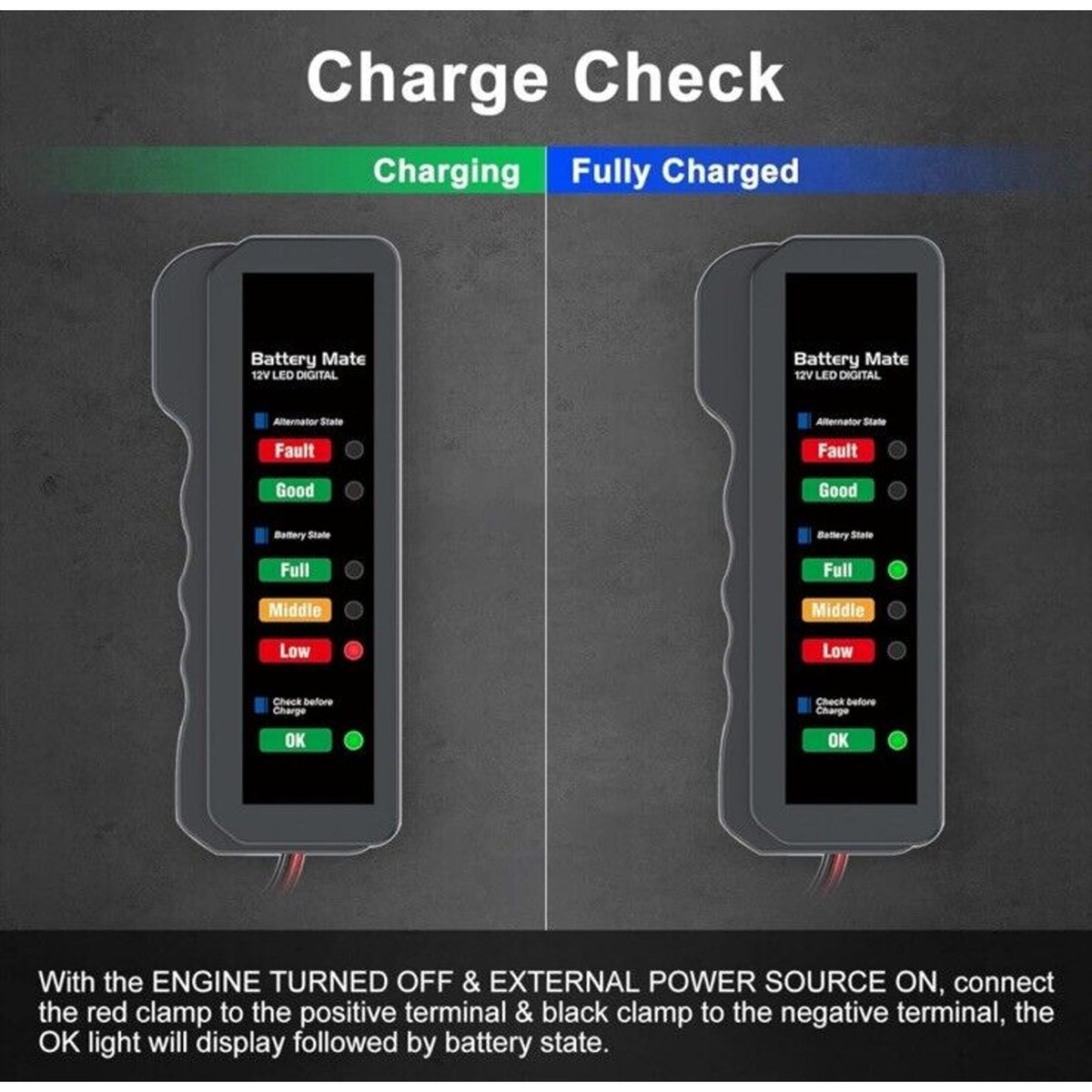 🔥12V Car Battery Tester & Alternator Tester Automotive Load Indicator BNWT🔥