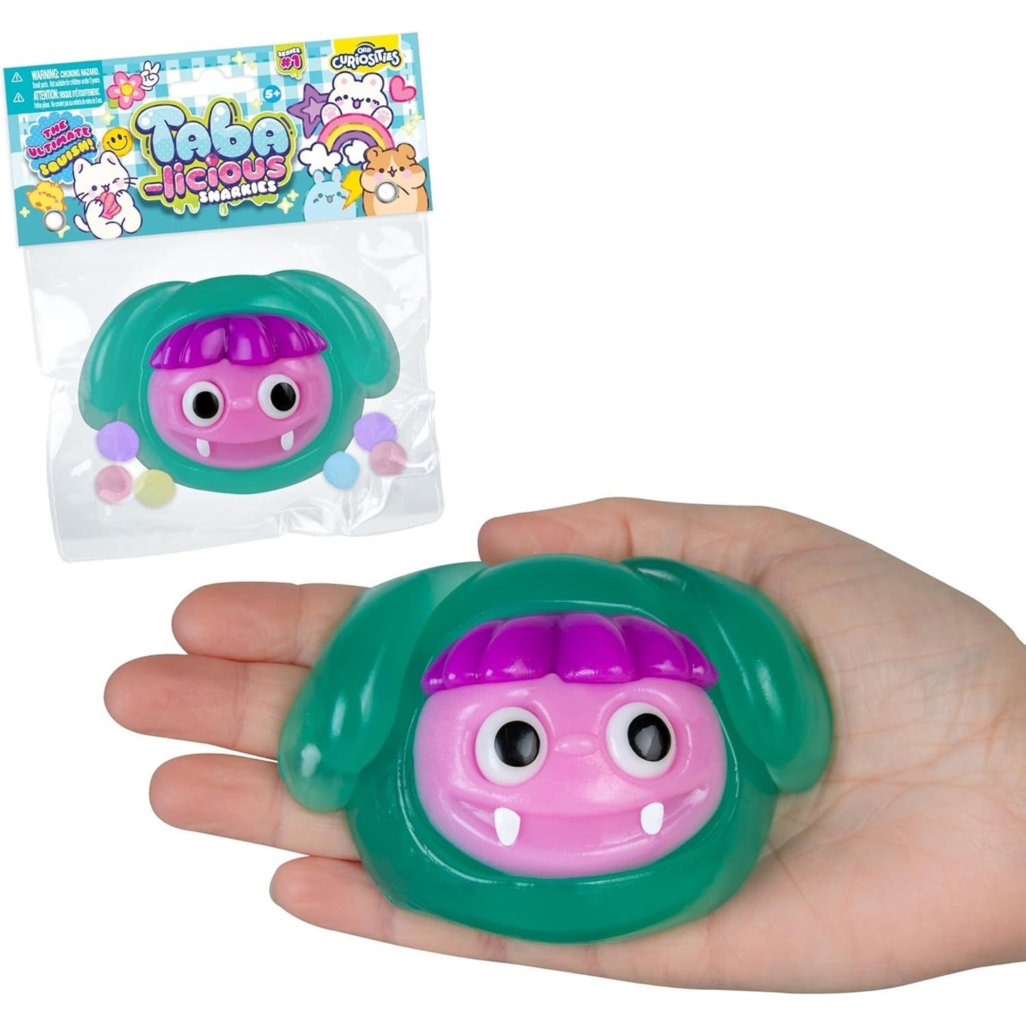 🔥Orb Curiosities Taba-licious DOG Snarkies Teal Squishy Sensory Toy BNWT🔥