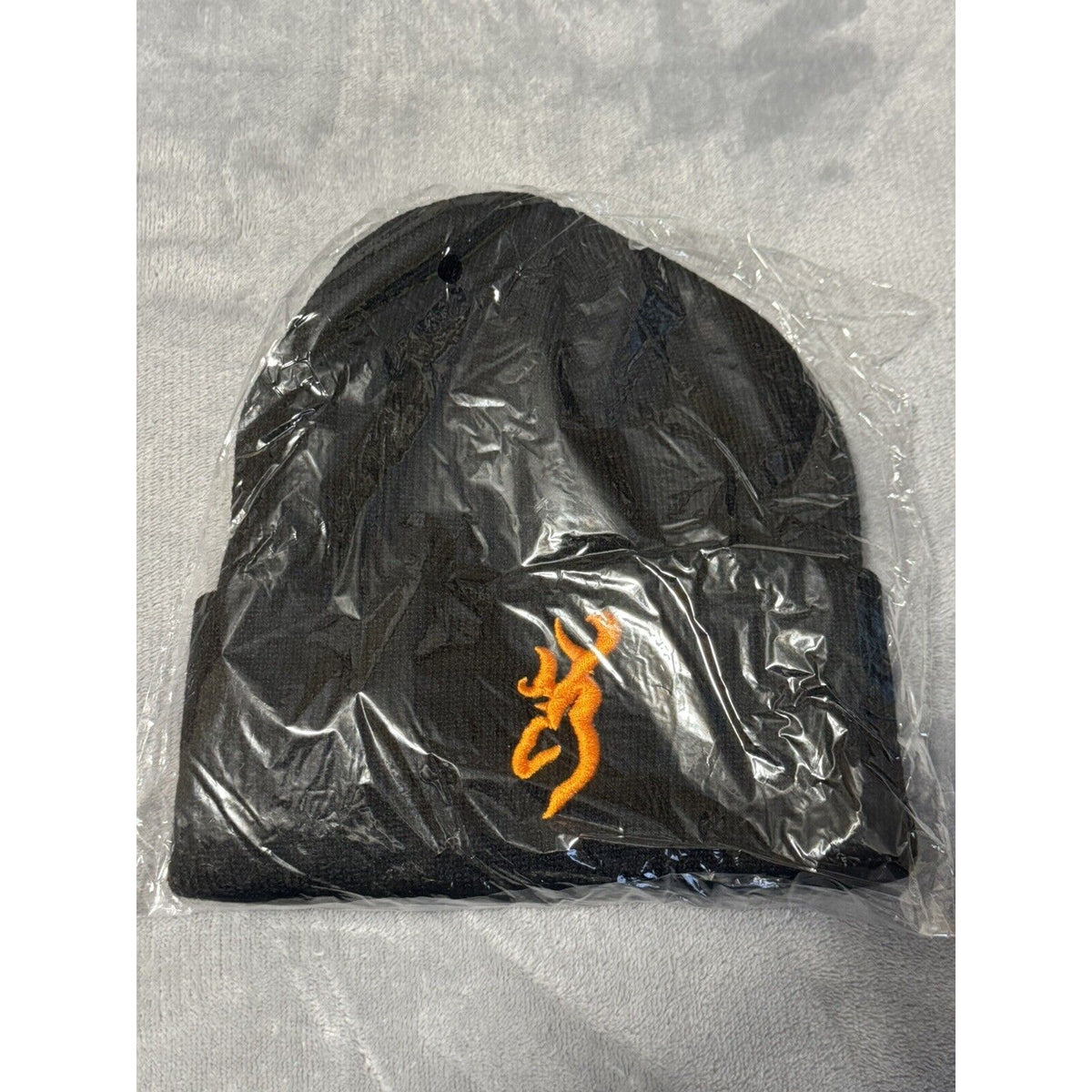 🔥Hunters BEANIE Winter HAT CAP Hunting Deer Logo Black Knit One Size Fits Most
