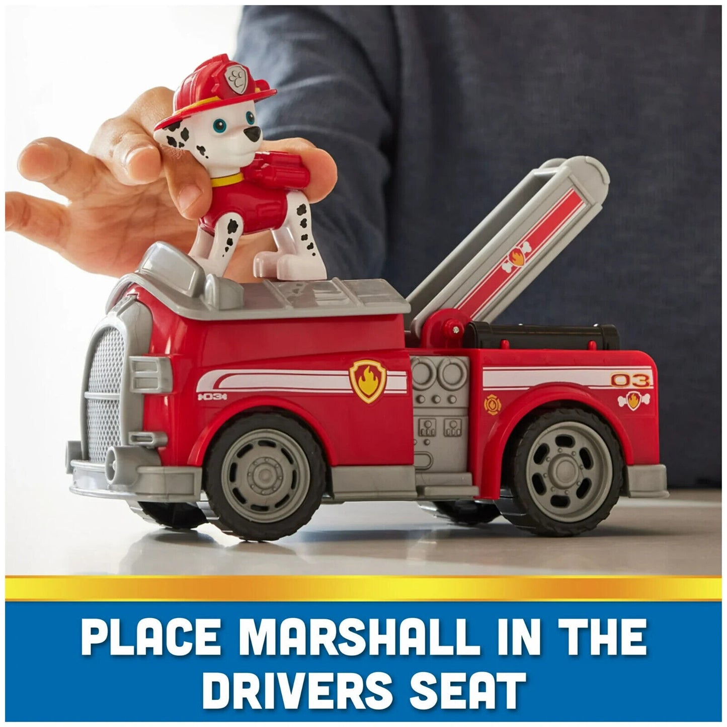 🔥PAW Patrol Marshall’s Firetruck Toy Vehicle with Collectible Action Figure💥
