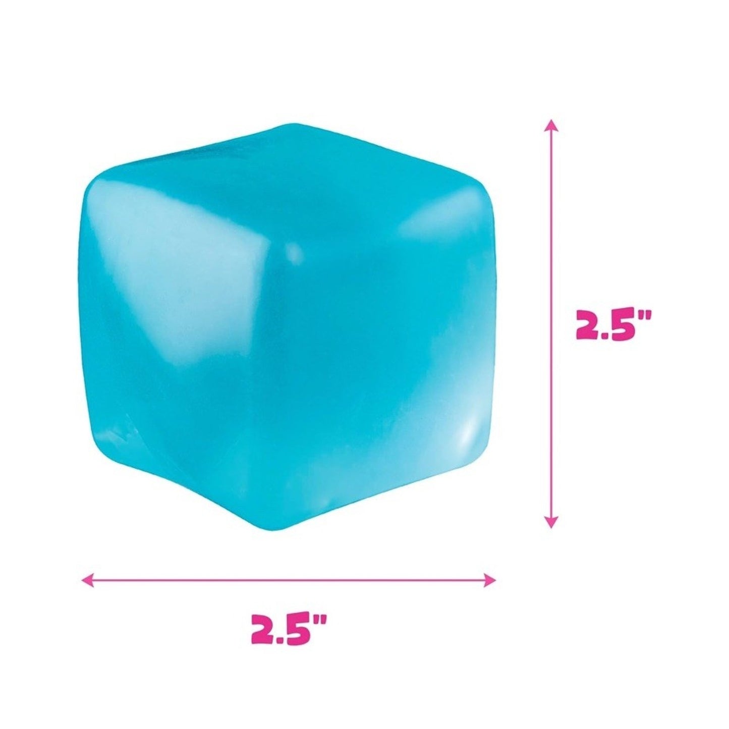 🔥ORB Curiosities Cool Cubes Glow in The Dark Stress Cube Toys YELLOW BNWT🔥