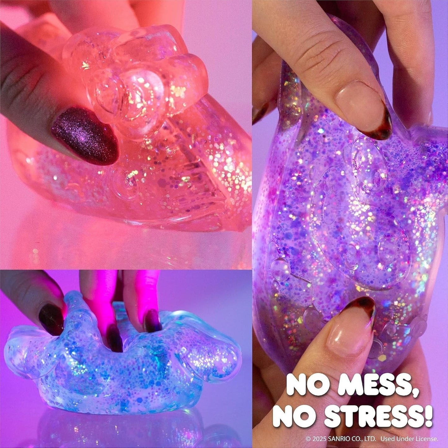 🔥Hello Kitty and Friends SLIMYGLOOP Gelli Gels Kuromi Slow Small Purple BNWT🔥