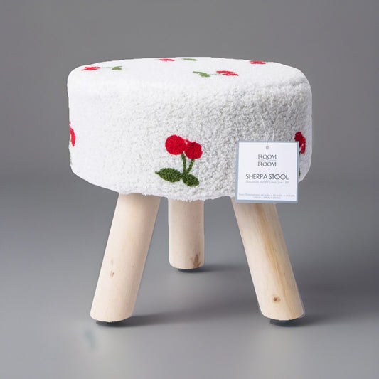 🔥Sherpa Stool 10.24" x 10.24" Easter Cherries BNWT🔥