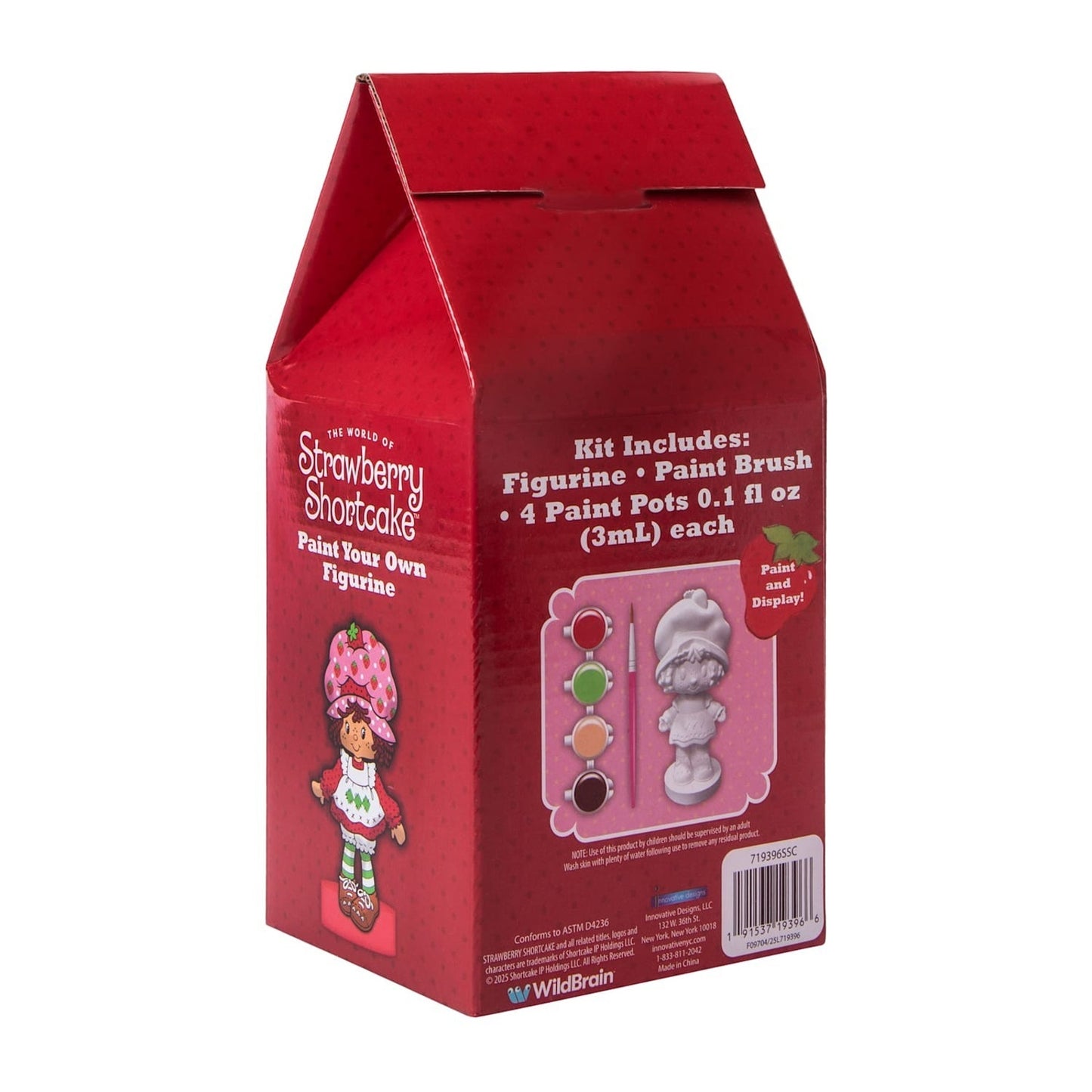 🔥Strawberry Shortcake Paint Your Own Figurine With Paint BNWT🔥