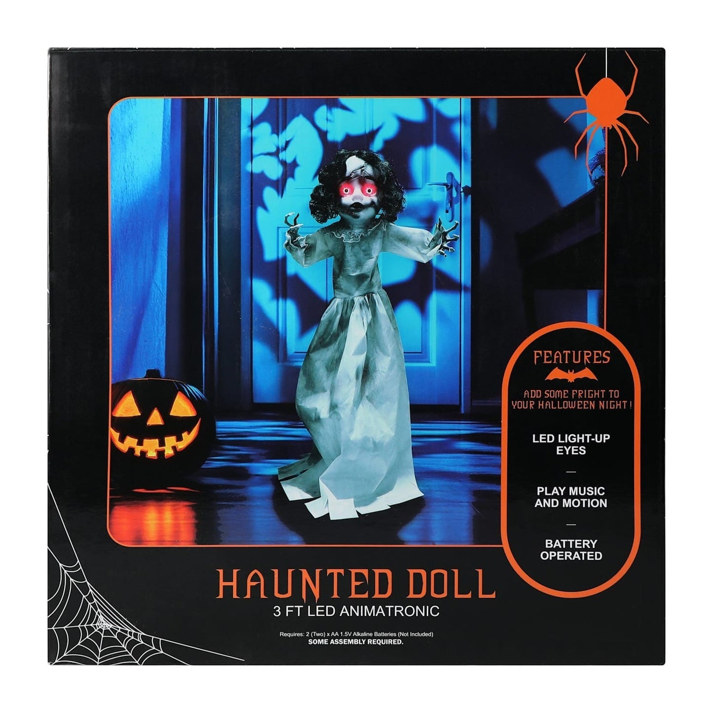 🔥Halloween Haunted Doll LED Animatronic 3ft BNWT🔥