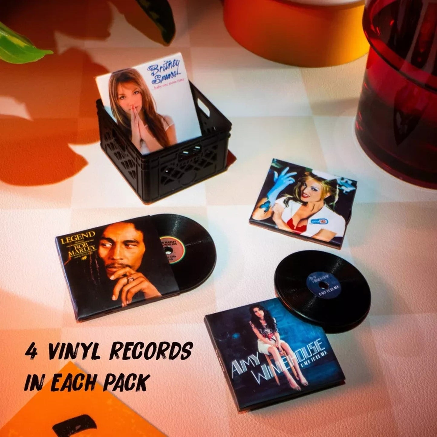 🔥MGA's Miniverse Real Music Vinyl Mystery Blind Pack Mini Playable Records NWT