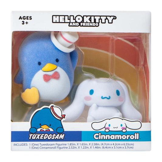 🔥Hello Kitty & Friends Figures 2pk Tuxedo Sam & Cinnamonroll Sanrio BNWT🔥