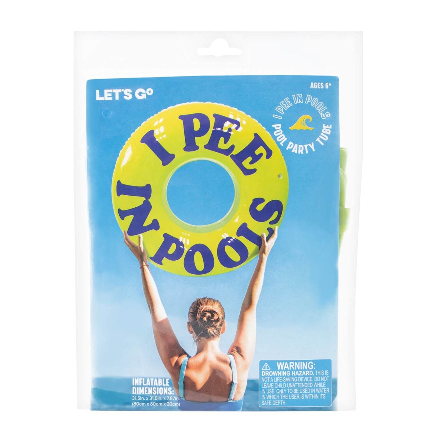 🔥I Pee In Pools Inflatable Tube Pool Float BNWT🔥