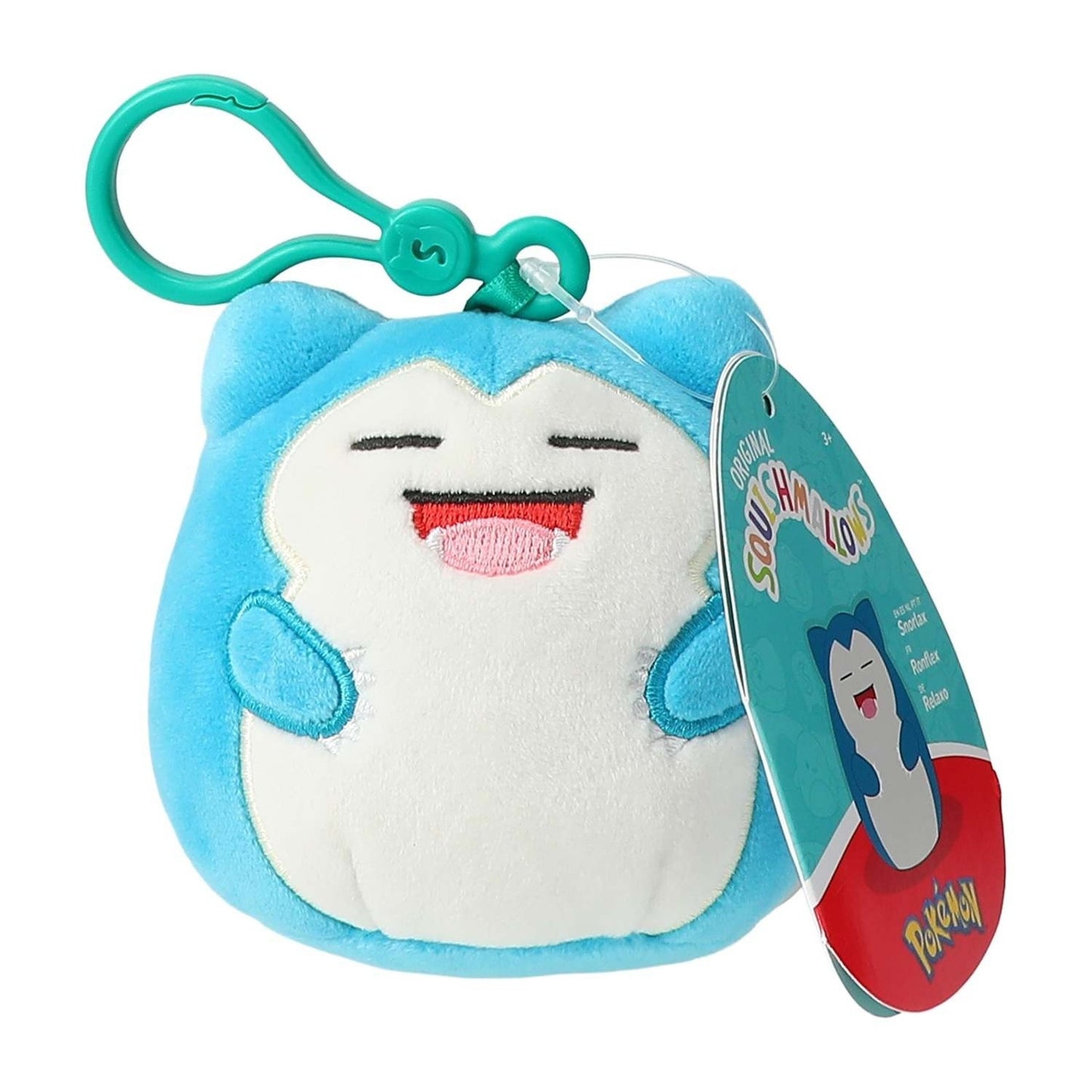🔥Squishmallows Pokémon Plus Clip Snorlax BNWT🔥