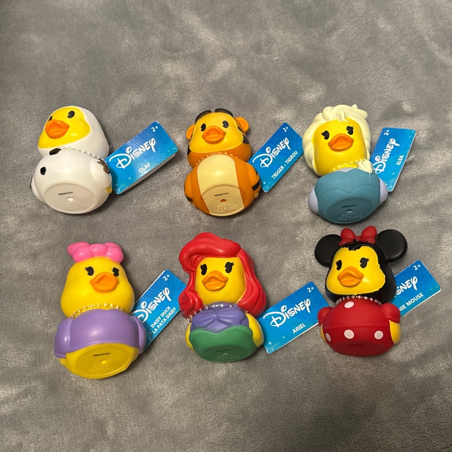🔥Disney 2025 Character Rubber Duck Set of 6 BNWT🔥