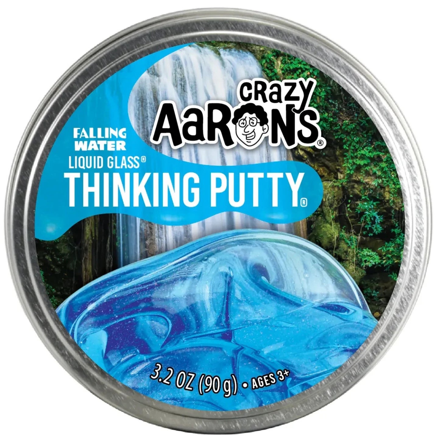 🔥Aaron's Crazy Falling Water Full Size 4 Inch Thinking Putty BNWT🔥