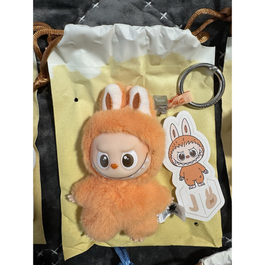 🔥POP MART Labubu V4 The Monsters Pin For Love Alphabet Plush Pendant - J BNWT🔥