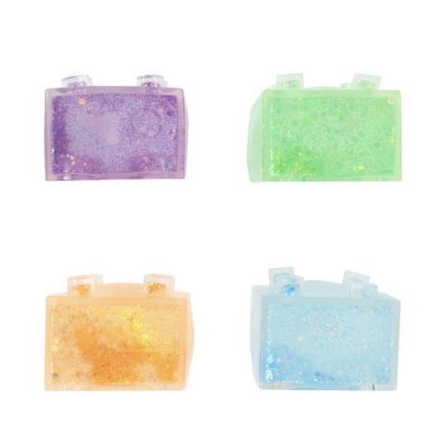 🔥PPNC Gel Blocks Block Party Squishy Stackable PINK Glitter BNWT🔥